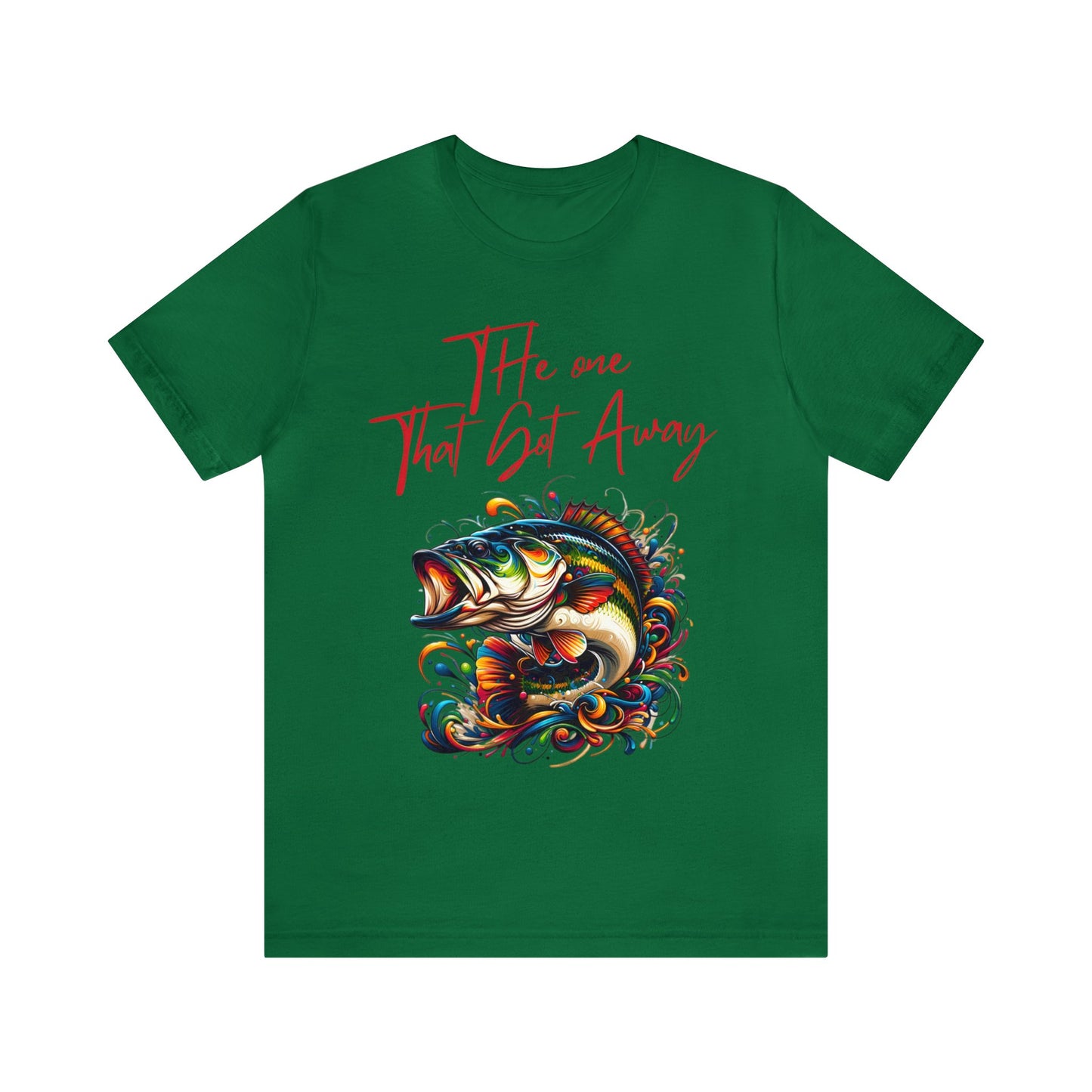 Vibrant Trophy Fish Artistic T-Shirt - 'The One That Got Away' Angler Collection