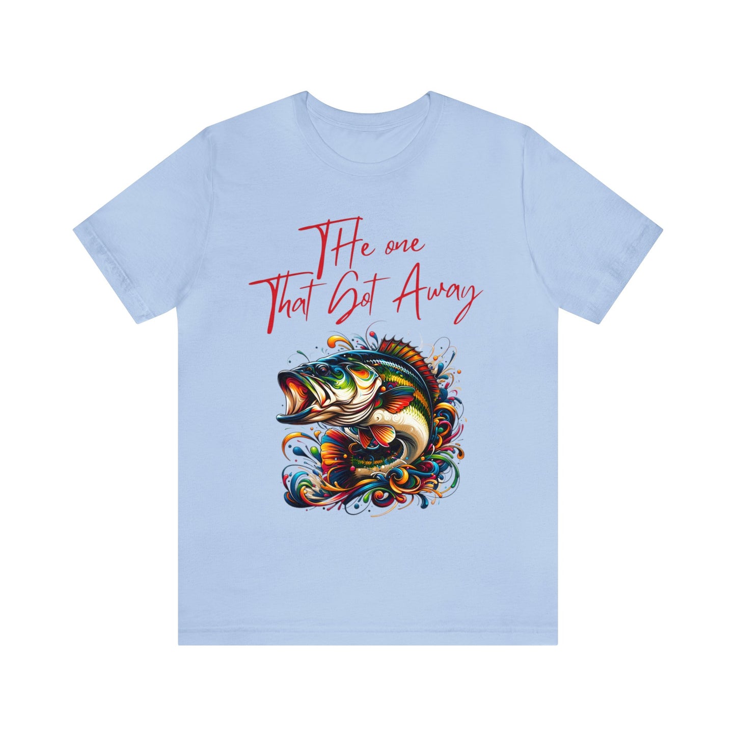 Vibrant Trophy Fish Artistic T-Shirt - 'The One That Got Away' Angler Collection