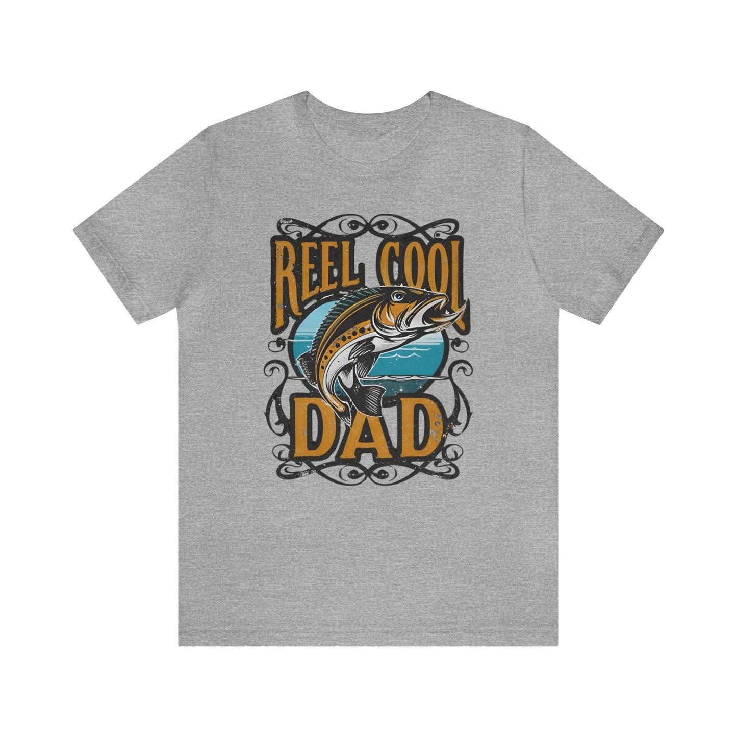 "Reel Cool Dad Fishing T-Shirt – Perfect Gift for Angling Enthusiasts"