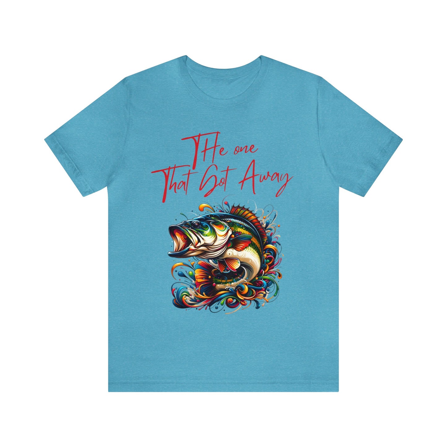 Vibrant Trophy Fish Artistic T-Shirt - 'The One That Got Away' Angler Collection