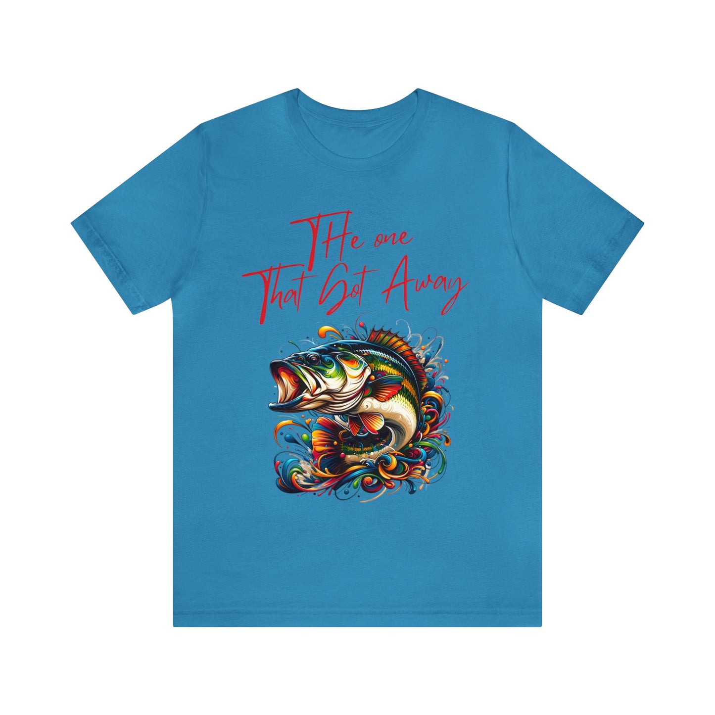 Vibrant Trophy Fish Artistic T-Shirt - 'The One That Got Away' Angler Collection