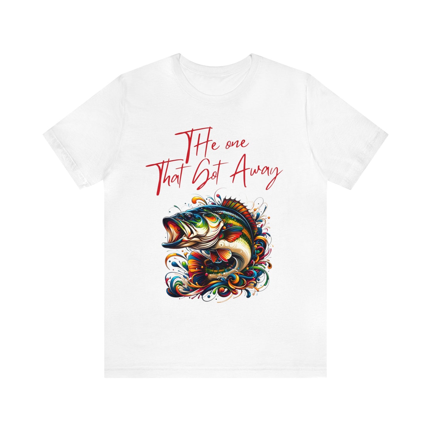 Vibrant Trophy Fish Artistic T-Shirt - 'The One That Got Away' Angler Collection