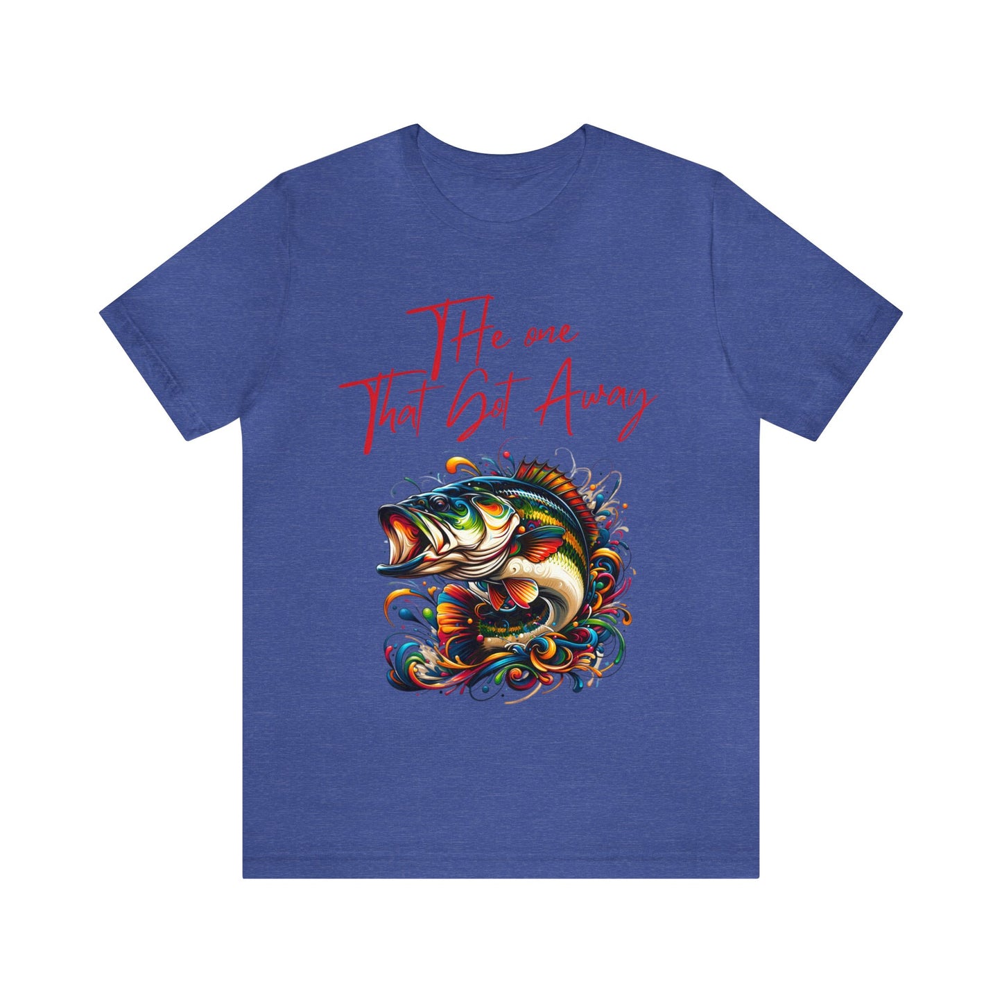 Vibrant Trophy Fish Artistic T-Shirt - 'The One That Got Away' Angler Collection