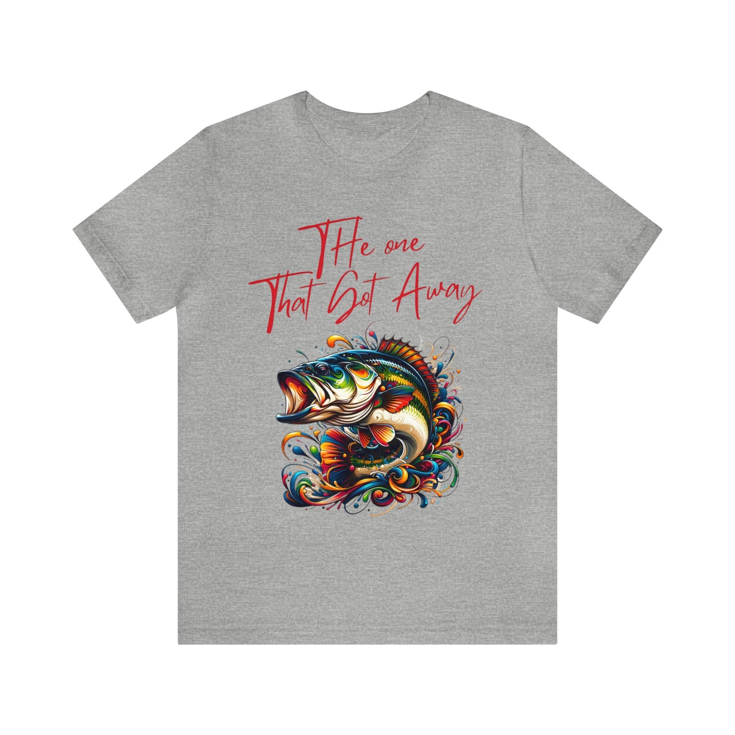 Vibrant Trophy Fish Artistic T-Shirt - 'The One That Got Away' Angler Collection