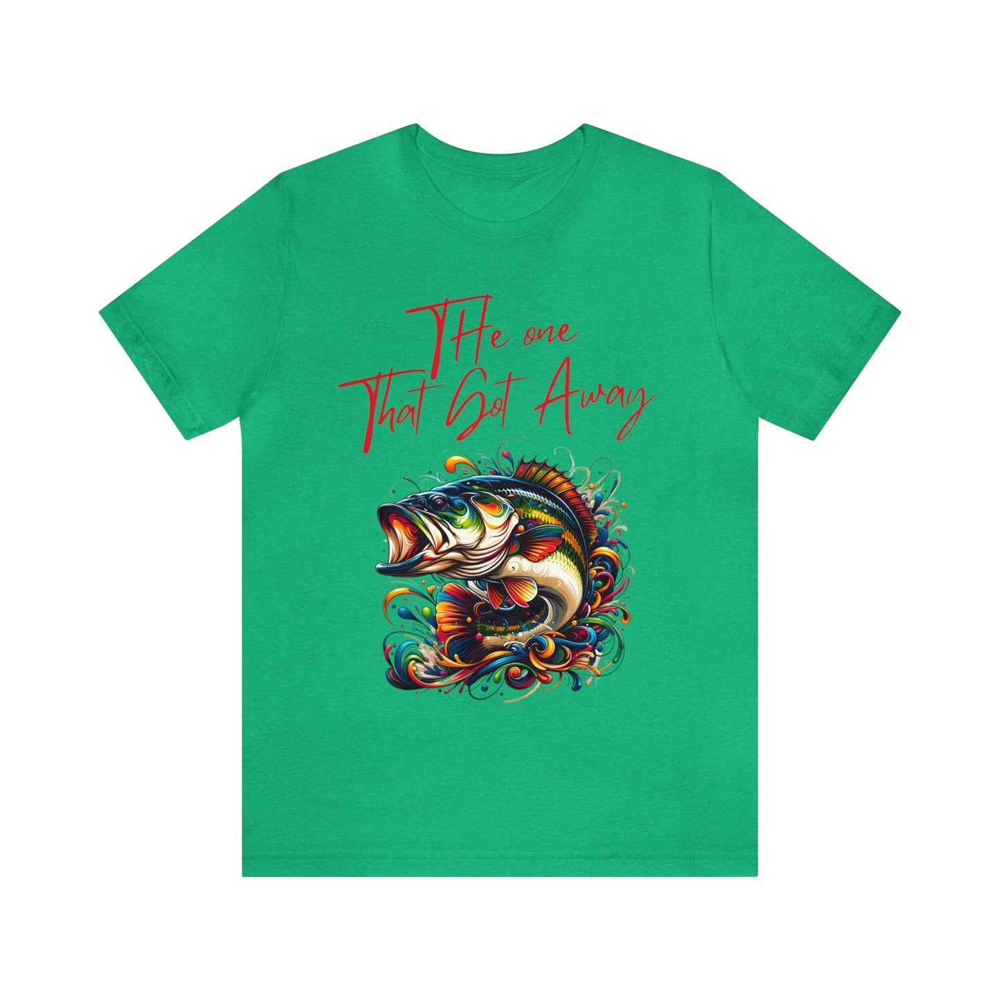 Vibrant Trophy Fish Artistic T-Shirt - 'The One That Got Away' Angler Collection