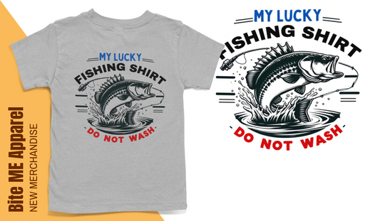 Fishing Superstition T-Shirt – 'My Lucky Fishing Shirt, Do Not Wash' for Anglers